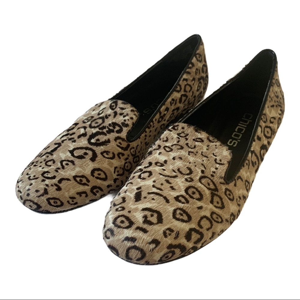 Chico's 'Aleen' Animal Print Calf Hair Belgian Loafer
